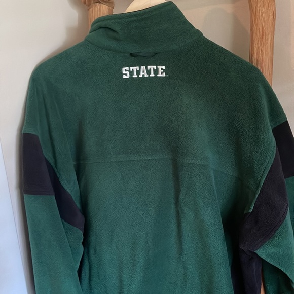 RARE Vintage 1990s Michigan State Columbia Fleece Jacket - Picture 3 of 3
